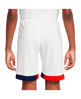 Nike Big Boys and Girls White Paris Saint-Germain 2024/25 Away Stadium Shorts