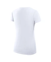 G-iii 4Her by Carl Banks Women's White Detroit Tigers City Graphic V-Neck Fitted T-Shirt