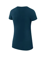 G-iii 4Her by Carl Banks Women's Navy Detroit Tigers Filigree Team Fitted T-Shirt