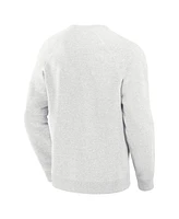 Fanatics Men's Heather Gray Dallas Stars Banner Fleece Raglan Pullover Sweatshirt