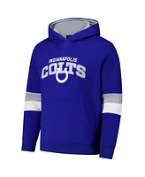 G-iii Sports by Carl Banks Men's Royal/Silver Indianapolis Colts Adaptive Faceoff Pullover Hoodie