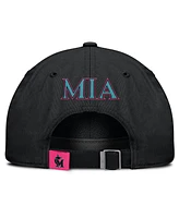 Nike Men's and Women's Black Miami Marlins 2025 City Connect Club Adjustable Hat