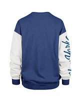 '47 Brand Women's Blue New York Knicks Rise Andie Oversized Pullover Sweatshirt