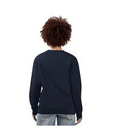 G-iii 4Her by Carl Banks Women's Navy Cleveland Guardians Team Logo Fleece Pullover Sweatshirt