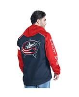 G-iii Sports by Carl Banks Men's Navy/Red Columbus Blue Jackets Lateral Half-Zip Hoodie