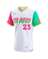 Nike Men's Fernando Tatis Jr. White San Diego Padres City Connect Sponsor Patch Elite Player Jersey