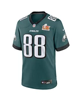 Nike Men's Dallas Goedert Midnight Green Philadelphia Eagles Super Bowl Lix Game Player Jersey