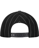 Lids Men's Black Death Row Records A-Frame Pin Stripe Adjustable Hat