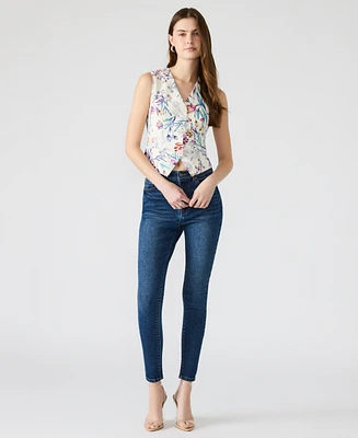 Steve Madden Women's Button-Front Floral Selene Vest