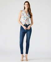 Steve Madden Women's Button-Front Floral Selene Vest