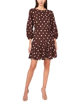 1.State Women's 3/4-Sleeve Dot Mini Dress