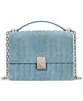 kate spade new york Deco Denim Chain Leather Shoulder Bag