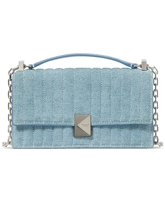 kate spade new york Deco Quilted Denim Mini Leather Crossbody