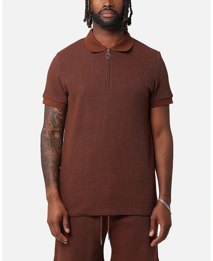 Xxiii Men's Ethan Quarter Zip Polo Shirt