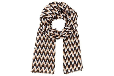 Olsen Waved Striped Scarf