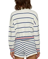Central Park West Women's Nautical Stripe Polo