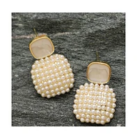 Sohi Women's Embellished Drop Earrings
