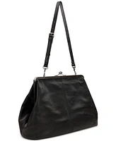 Patricia Nash Serafina Large Leather Kisslock Bag