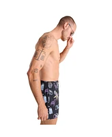 Chubbies Men's 5.5" Black Minnesota Vikings The Neon Lined Classic Swim Trunks
