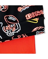 Chubbies Men's 5.5" Black Cincinnati Bengals The Neon Lined Classic Swim Trunks