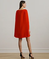 Lauren Ralph Women's Cape Georgette Cocktail Dress