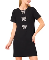 CeCe Women's Sequin Bow Mini Dress