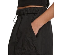 Starter Women's Solid-Color Pull-On Midi Cargo Skirt