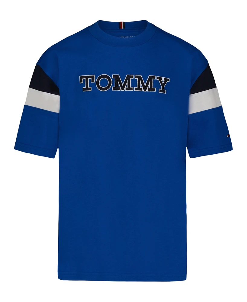Tommy Hilfiger Big Boys Sleeve Blocking Short T-Shirt