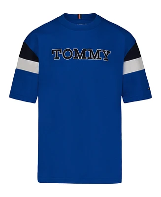 Tommy Hilfiger Big Boys Sleeve Blocking Short T-Shirt