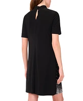 Msk Women's Keyhole Short A-Line Dress