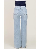 Pinkblush Maternity Light Blue Wide Leg Jeans