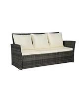 7 Piece Outdoor Patio Furniture Set 9 Seater