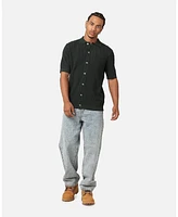 Xxiii Men's Zyair Knit Rib Button Up Shirt