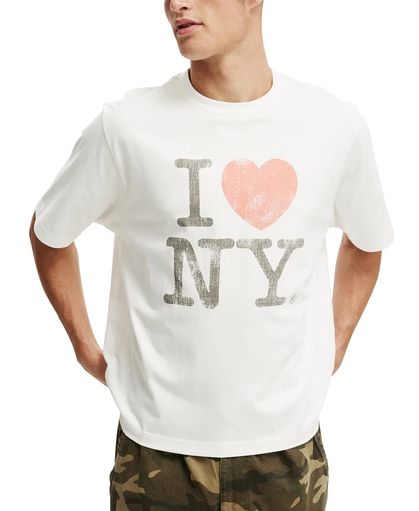 Cotton On Men's Crop New York T-Shirt