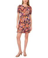 Msk Petite Short-Sleeve Jersey Shift Dress