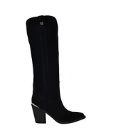 Guess Women's Sashan Knee-High Topstitched Western Boots