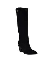 Guess Women's Sashan Knee-High Topstitched Western Boots