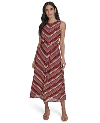 Jessica Howard Petite Sleeveless Lace Midi Dress