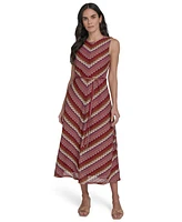 Jessica Howard Petite Sleeveless Lace Midi Dress