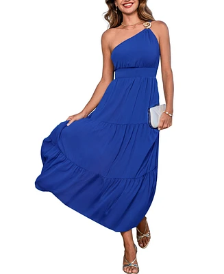 Cupshe Women's Starry Bay Blue Maxi Beach Dress