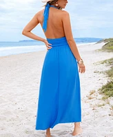 Cupshe Women's Cielo Blue Maxi Beach Dress