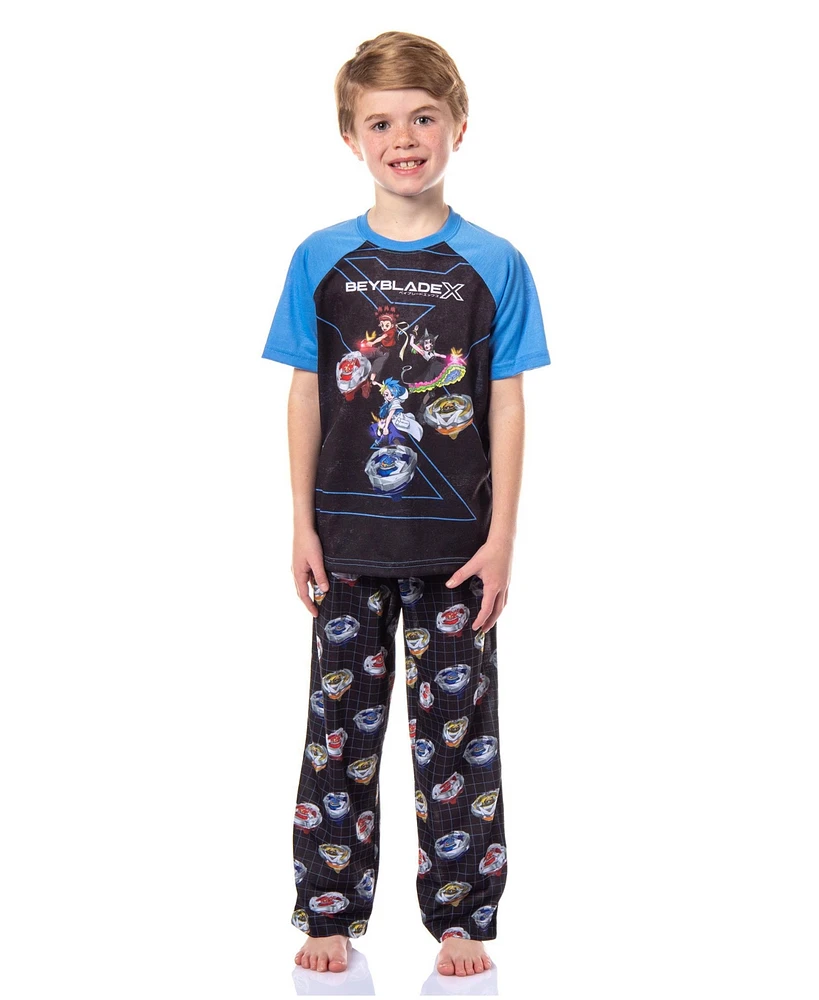 Beyblade Boys X League Character 2 Piece Short Sleeve Pajama Set