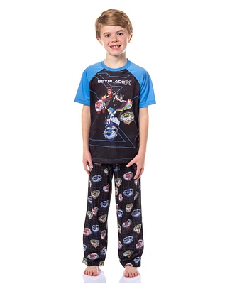 Beyblade Boys X League Character 2 Piece Short Sleeve Pajama Set