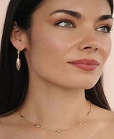 Ettika Oval Dome Double Drop Earrings