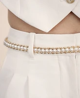 Ettika Cultivated Pearl Chain Hip Belt