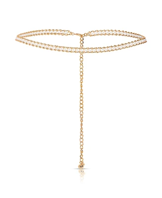 Ettika Cultivated Pearl Chain Hip Belt