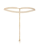 Ettika Cultivated Pearl Chain Hip Belt