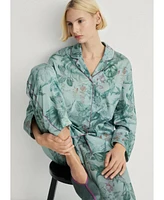 Mango Women's Tropical Print Pajama Shirt