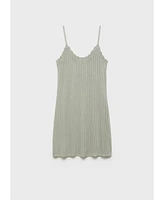 Mango Women's Pointelle Detail Nightgown