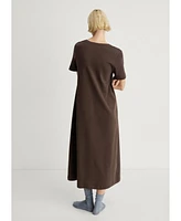 Mango Women's Plain Cotton Nightgown
